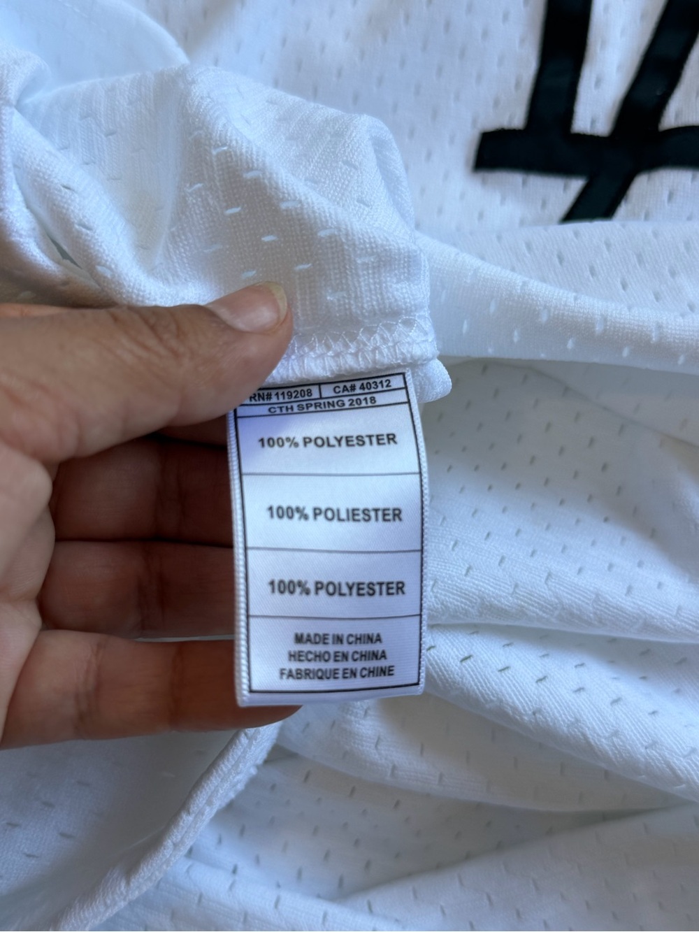 Los Angeles Dodgers Mitchell & Ness White/Black Mesh V-Neck Jersey - Picture 9 of 10